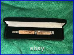 Rare Handmade Exotic Made Sierra Vista Style, Spalted Maple Wood Rollerball Pen