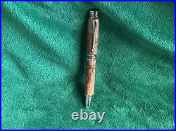 Rare Handmade Exotic Made Sierra Vista Style, Spalted Maple Wood Rollerball Pen