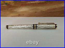 Rare Japanese Swan Moneta Silver Fountain Pen, With 14kt Medium Nib