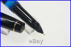 Rare KAWECO SPORT V16-Black celluloid-gold nib F-1960 c. Piston filler