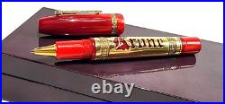 Rare! Krone Scepter Czar Red & Gold Rollerball Pen And Box (no Papers)