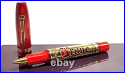 Rare! Krone Scepter Czar Red & Gold Rollerball Pen And Box (no Papers)