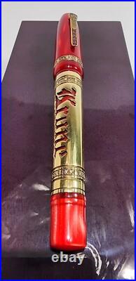 Rare! Krone Scepter Czar Red & Gold Rollerball Pen And Box (no Papers)