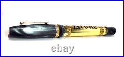 Rare! Krone Scepter Graphyte Black & Gold Rollerball Pen And Pouch (no Papers)