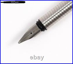 Rare Lamy Unic Cartridges Fountain Pen in Stainless Steel with steel B-nib