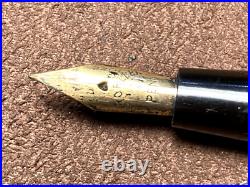 Rare Large Hard Rubber Autofiller Fountain Pen Butter Flexible Nib Rare Large Hard Rubber Autofiller Fountain Pen Butter Flexible Nib