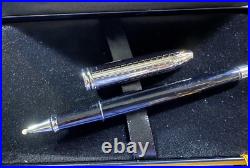 Rare Limited Edition Black Etched Cross Townsend Rollerball Pen In Luxury Box