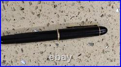 Rare MINT PELIKAN 140 BLACK Fountain Pen- 14C 585 Nib- Used
