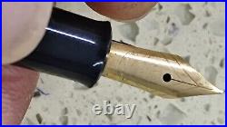 Rare MINT PELIKAN 140 BLACK Fountain Pen- 14C 585 Nib- Used