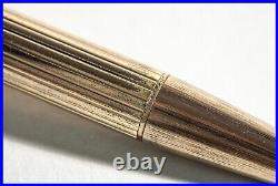 Rare MONTBLANC 7847 Ball Pix Pen GOLD PLATED chased finish 1973 new refill