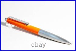 Rare MONTBLANC Carrera N° 592 in ORANGE & STEEL Ballpoint pen with new refill