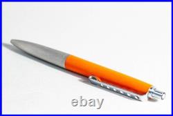 Rare MONTBLANC Carrera N° 592 in ORANGE & STEEL Ballpoint pen with new refill
