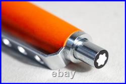 Rare MONTBLANC Carrera N° 592 in ORANGE & STEEL Ballpoint pen with new refill