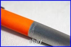 Rare MONTBLANC Carrera N° 592 in ORANGE & STEEL Ballpoint pen with new refill