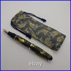 Rare Maki-e Style Fountain Pen Gold Leaf Lacquer Art Japan