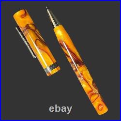 Rare Mint New Condition Endur Vintage Conklin Orange Pearlized Ball Point Pen