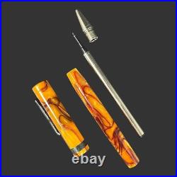 Rare Mint New Condition Endur Vintage Conklin Orange Pearlized Ball Point Pen