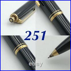 Rare Montblanc 251 Mechanical Pencil No22 Fountain Pen 14K Nib