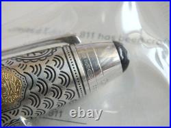 Rare Montblanc Around the World in 80 Days 811 18K Solid Gold Fountain Pen