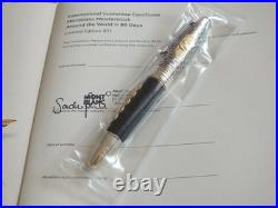 Rare Montblanc Around the World in 80 Days 811 18K Solid Gold Fountain Pen