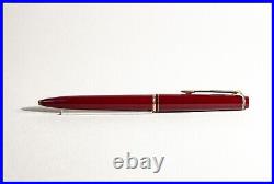 Rare Montblanc Lever Ballpoint Pen N° 28 IN Wine Red & Gold With New Mine