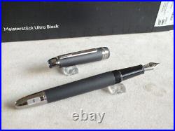 Rare Montblanc Meisterstück Edition Ultra Black Classique 145 Fountain Pen