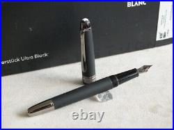 Rare Montblanc Meisterstück Edition Ultra Black Classique 145 Fountain Pen