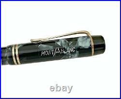 Rare Montblanc N 334 1/2 Blue Marbled Fountain Pen 1937