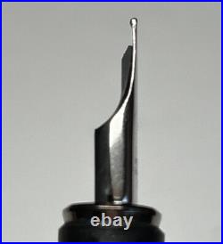 Rare Montblanc Turbo Fountain Pen M Nib Brushed Finish Germany + Pen Case