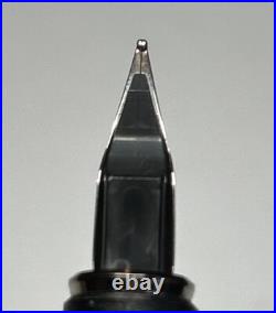 Rare Montblanc Turbo Fountain Pen M Nib Brushed Finish Germany + Pen Case