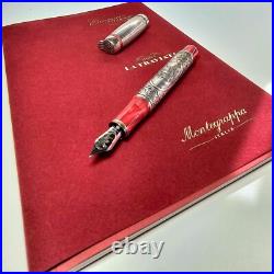 Rare Montegrappa Opera Tribute Invito a la Traviata LE 344 FP 18K Gold Med NIB