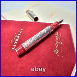 Rare Montegrappa Opera Tribute Invito a la Traviata LE 344 FP 18K Gold Med NIB