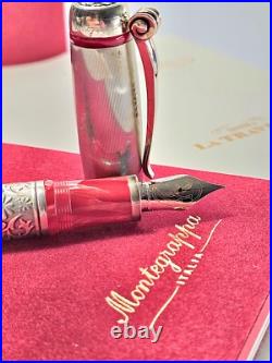 Rare Montegrappa Opera Tribute Invito a la Traviata LE 344 FP 18K Gold Med NIB
