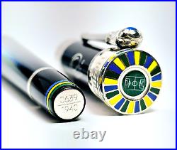 Rare! Montegrappa Pele P-10 Limited Edition 639/1940 Fountain Pen Broad Nib
