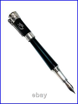 Rare! Montegrappa Pele P-10 Limited Edition 639/1940 Fountain Pen Broad Nib