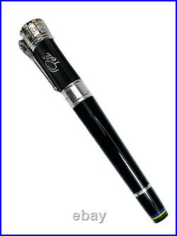 Rare! Montegrappa Pele P-10 Limited Edition 639/1940 Fountain Pen Broad Nib