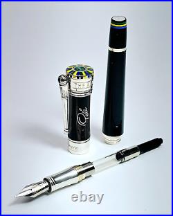 Rare! Montegrappa Pele P-10 Limited Edition 639/1940 Fountain Pen Broad Nib