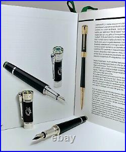 Rare! Montegrappa Pele P-10 Limited Edition 639/1940 Fountain Pen Broad Nib