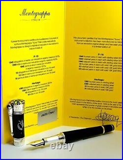 Rare! Montegrappa Pele P-10 Limited Edition 639/1940 Fountain Pen Broad Nib
