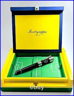 Rare! Montegrappa Pele P-10 Limited Edition 639/1940 Fountain Pen Broad Nib