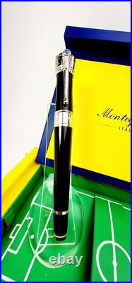 Rare! Montegrappa Pele P-10 Limited Edition 647/1940 Fountain Pen Fine Nib Rare! Montegrappa Pele P-10 Limited Edition 647/1940 Fountain Pen Fine Nib