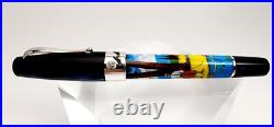 Rare! Montegrappa St Moritz 2010 Summer Golf Fountain Pen Medium Nib Issmlr
