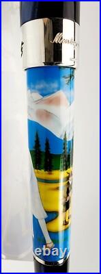 Rare! Montegrappa St Moritz 2010 Summer Golf Fountain Pen Medium Nib Issmlr