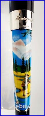 Rare! Montegrappa St Moritz 2010 Summer Golf Fountain Pen Medium Nib Issmlr