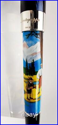 Rare! Montegrappa St Moritz 2010 Summer Golf Fountain Pen Medium Nib Issmlr