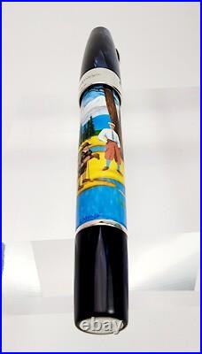 Rare! Montegrappa St Moritz 2010 Summer Golf Fountain Pen Medium Nib Issmlr