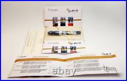 Rare! Montegrappa St Moritz 2010 Summer Golf Fountain Pen Medium Nib Issmlr