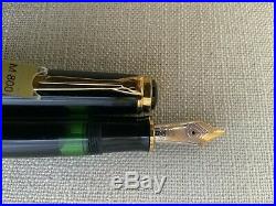 Rare NOS 14C PELIKAN Souveran M800 Fountain Pen, Black, West Germany, 1ST YEAR