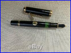 Rare NOS 14C PELIKAN Souveran M800 Fountain Pen, Black, West Germany, 1ST YEAR