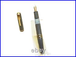 Rare NOS 50´s MATADOR CLICK 421 Guilloche Fountain Pen RARE Gray Color Flexy EF
